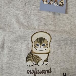 Women Mofusand Bread Meow T-Shirt Uniqlo Sizes XS-XL NWT